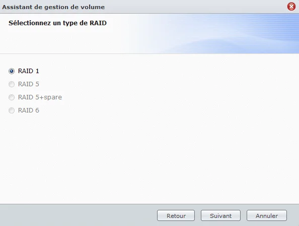 Choisir le RAID 1 pour la duplication des données