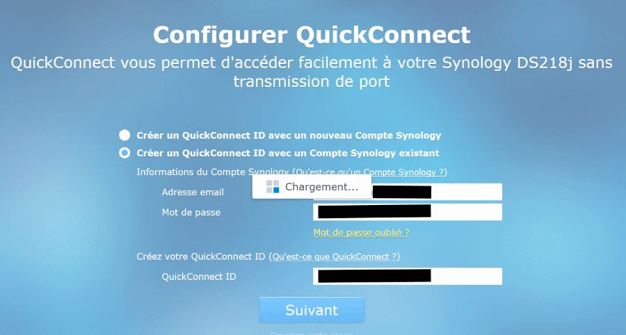 Configurer QuikConnect pour le DSM