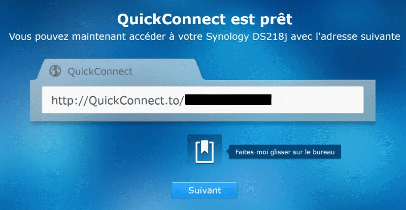 Installation terminée QuikConnect