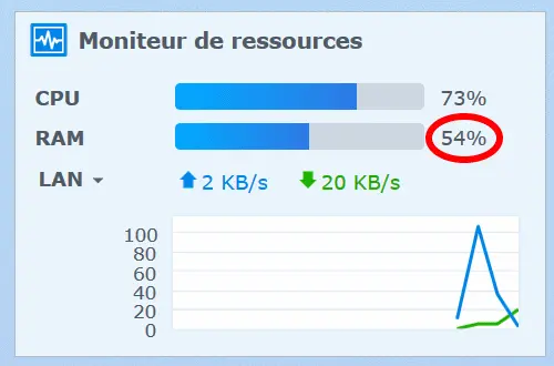 Utilisation excessive de la RAM du Synology ?