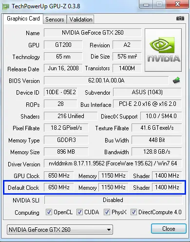 GPU-Z pour voir les performances de la carte graphique