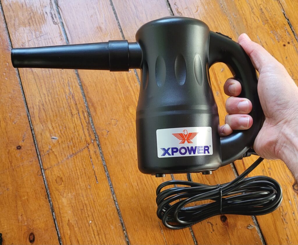 La configuration anti poussière que j'utilise le plus